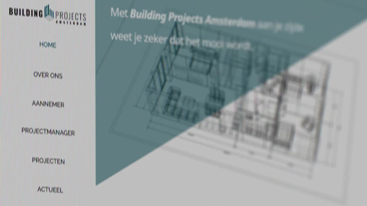 Building Projects Amsterdam website