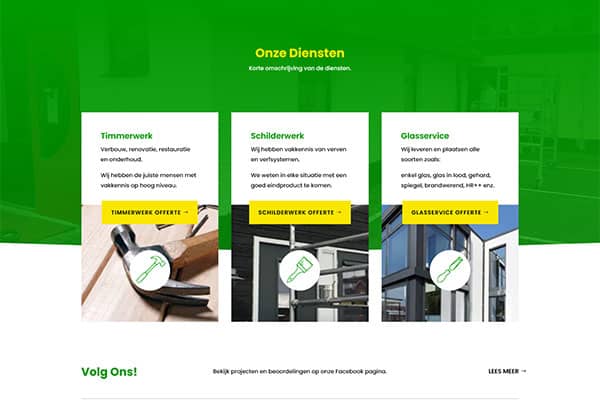 Onderhoudsbedrijf Groningen BV website | Victor Webdesign
